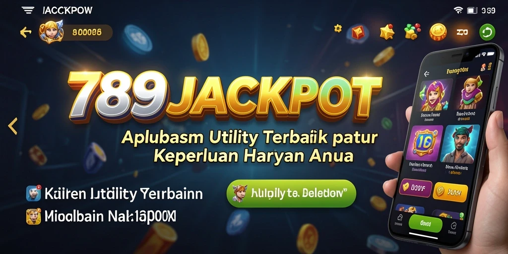 Tampilan utama aplikasi 789JACKPOT dengan semua fitur Utility.