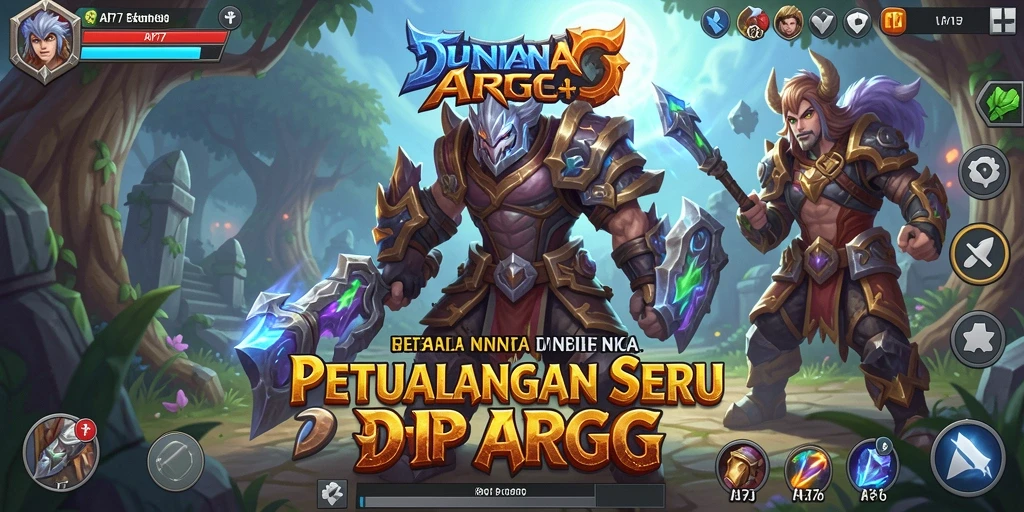 Tampilan screenshot API77 menampilkan aksi seru dalam permainan ARPG.