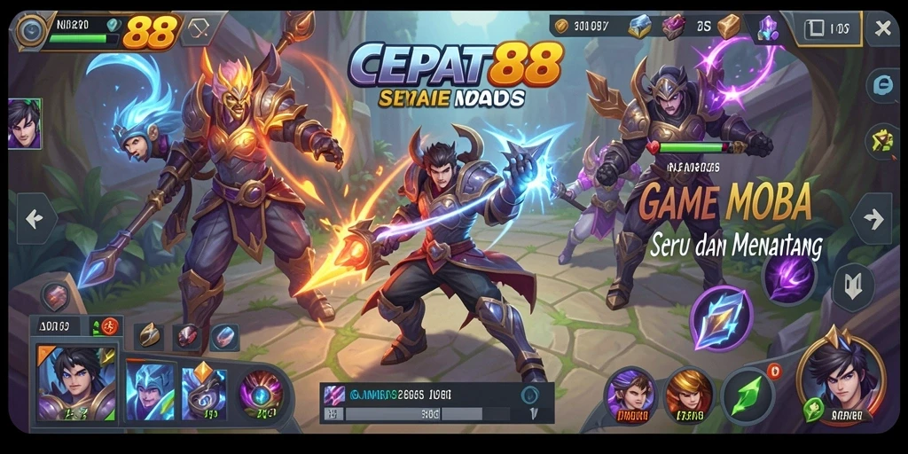 Tampilan gameplay seru dan dinamis dari CEPAT88.