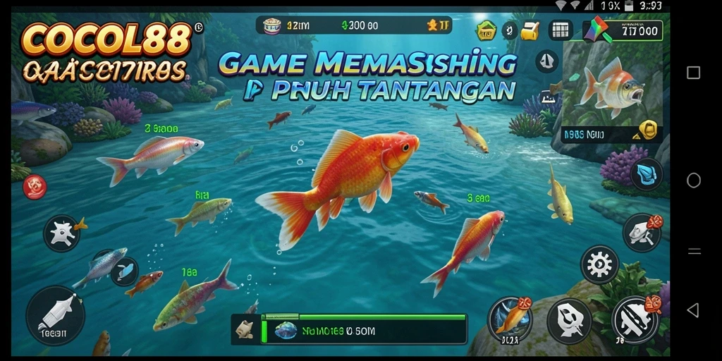 Gameplay memancing yang seru dan menantang di COCOL88.