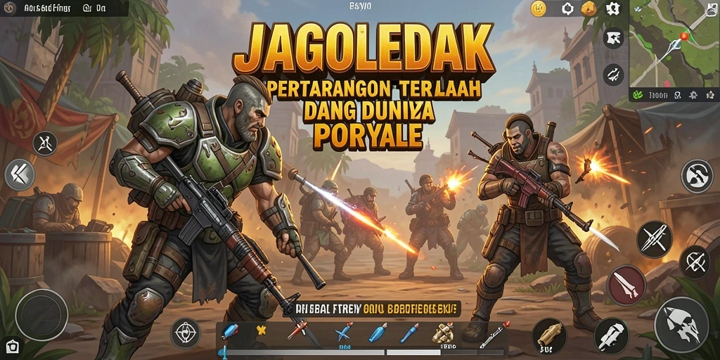 Tampilan seru dan dinamis dari gameplay JAGOLEDAK.