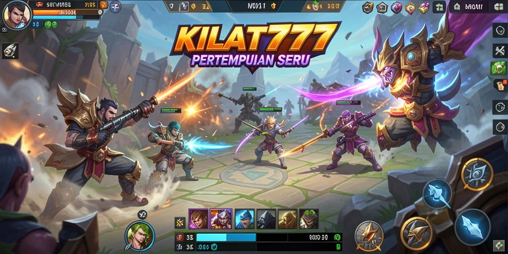 Tampilan gameplay pertempuran seru di KILAT777.