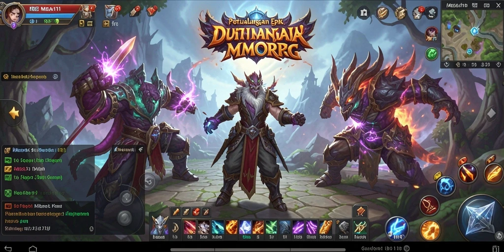 Tampilan gameplay menarik dalam MEGA111 dengan karakter dan lingkungan yang indah.