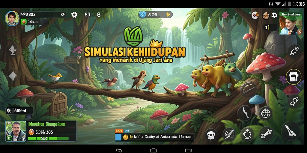 Tangkapan layar gameplay MPO303 yang menampilkan aktivitas simulasi yang seru.