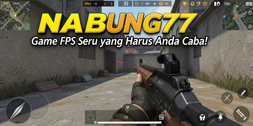 Screenshot utama NABUNG77 menampilkan aksi tembak-menembak yang mendebarkan.
