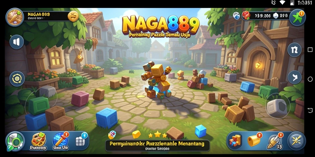Tampilan gameplay menantang di NAGA889 dengan teka-teki yang menarik.