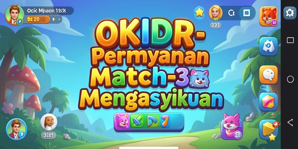 Tampilan permainan <strong>OKIDR</strong> dengan grafis warna-warni yang menarik.