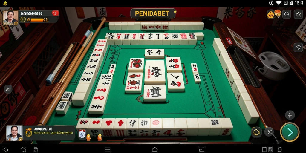Screenshot utama PENIDABET menampilkan gameplay seru Mahjong.