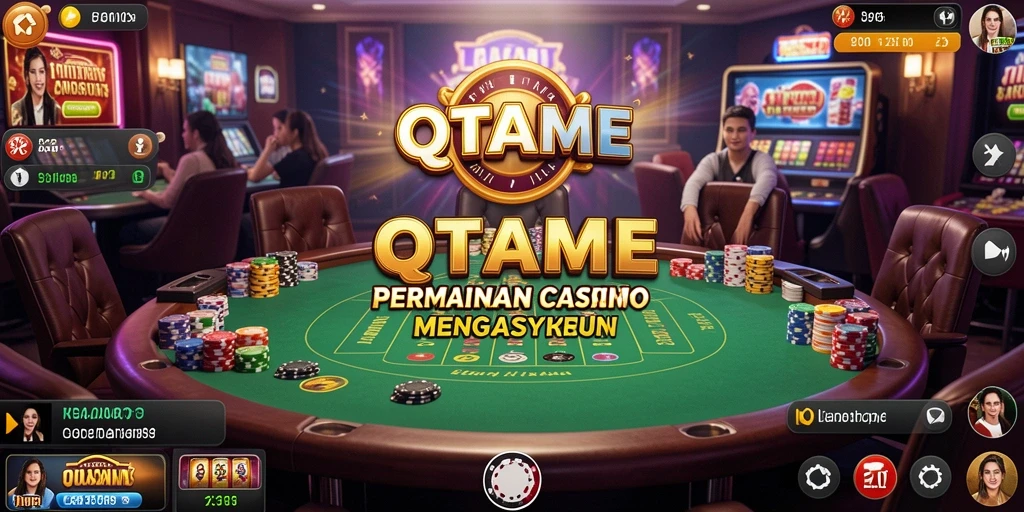 Gambar menampilkan gameplay seru dari Live Casino QTGAME.