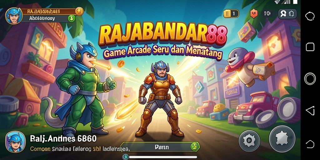 Screenshot RAJABANDAR88 menampilkan gameplay seru dan penuh warna.