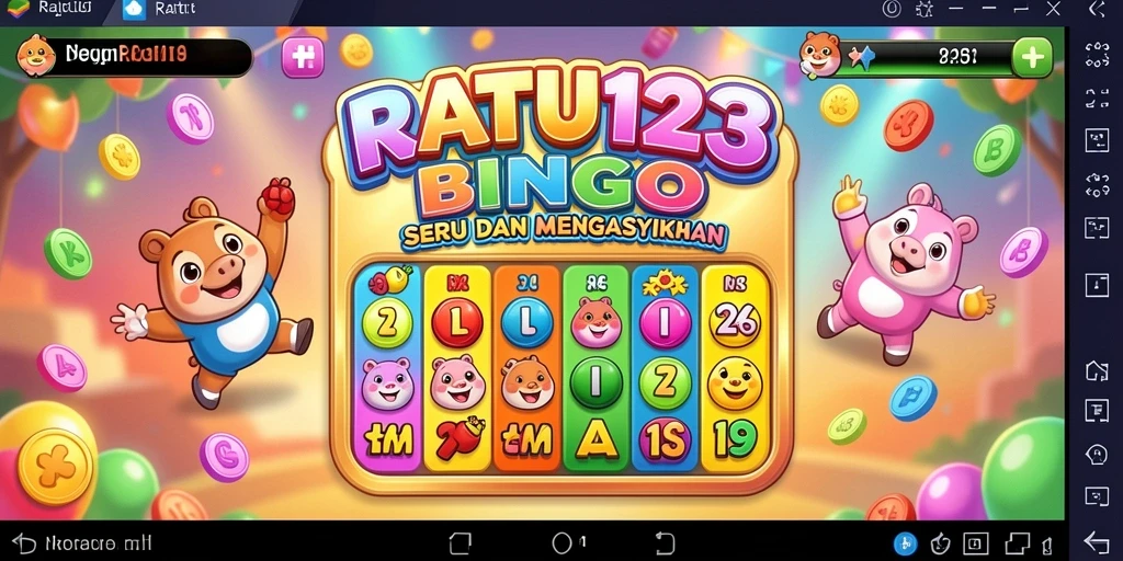 Screenshot gameplay RATU123 menampilkan suasana Bingo yang seru.