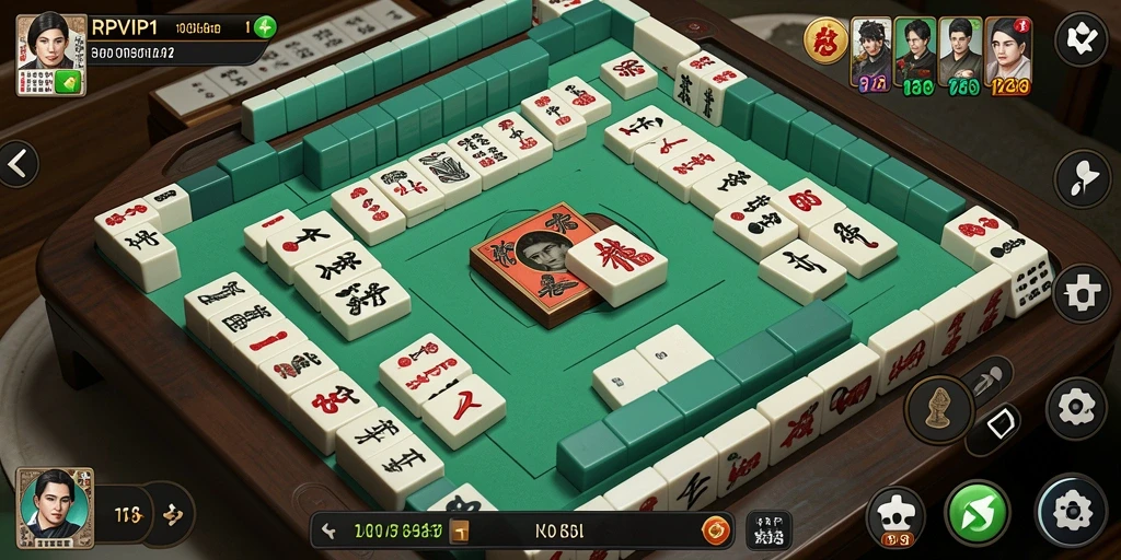 Tangkapan layar gameplay RPVIP1 yang menampilkan tantangan Mahjong yang seru.