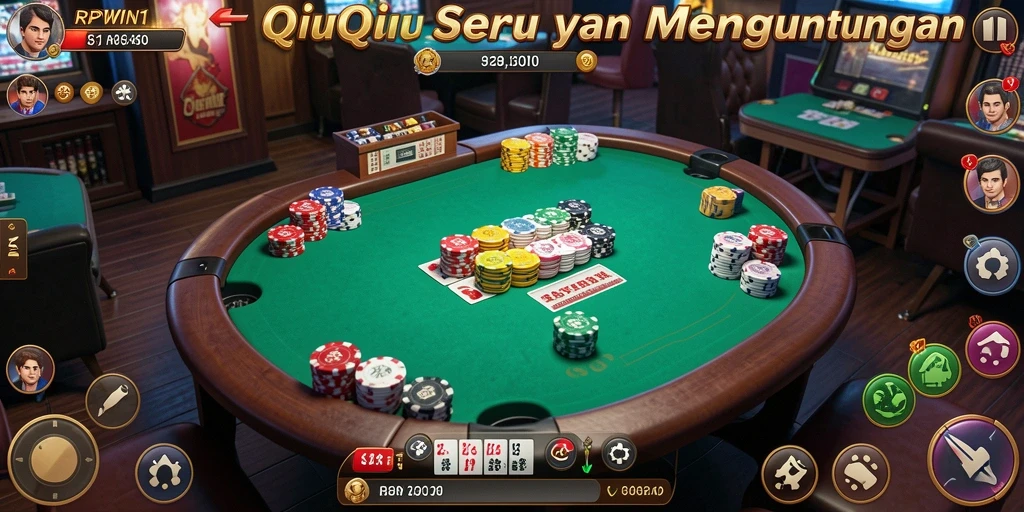 Tampilan gameplay seru dari RPWIN1 saat bermain QiuQiu.
