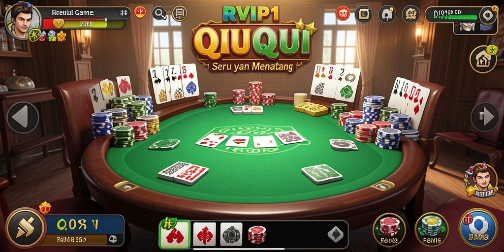 Tampilan screenshot utama dari gameplay QiuQiu yang seru.