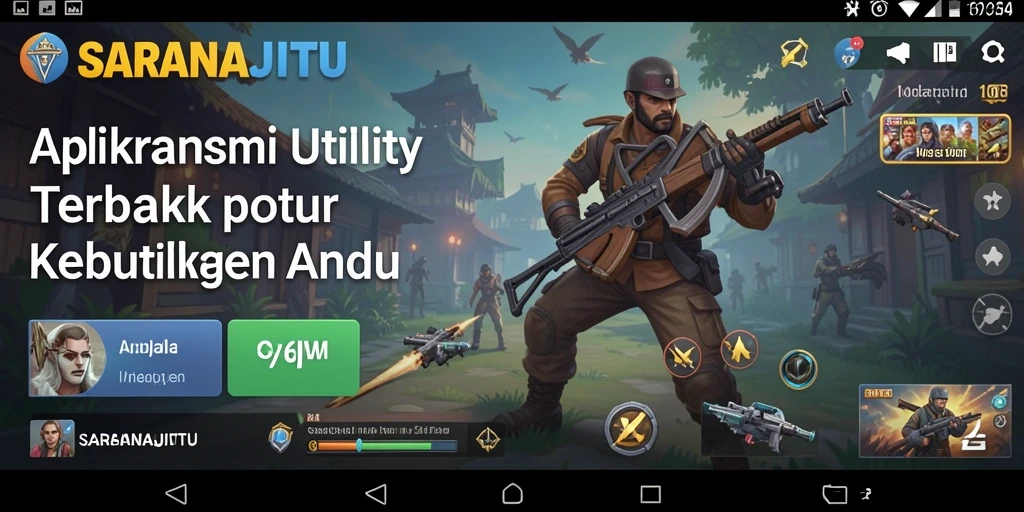 Tampilan antarmuka SARANAJITU yang sederhana dan informatif.