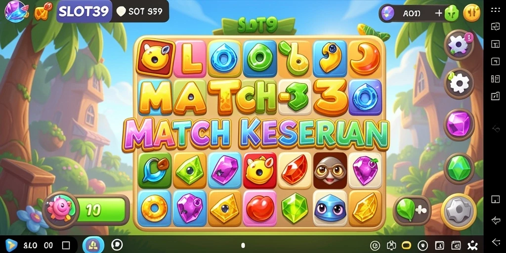 Tampilan gameplay SLOT39 yang penuh warna dan menarik.