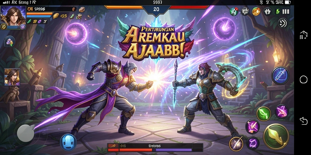 Gameplay seru dalam pertarungan karakter SR996.