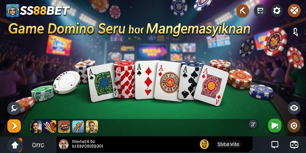 Tampilan gameplay seru dalam SS88BET yang memikat pemain Domino.