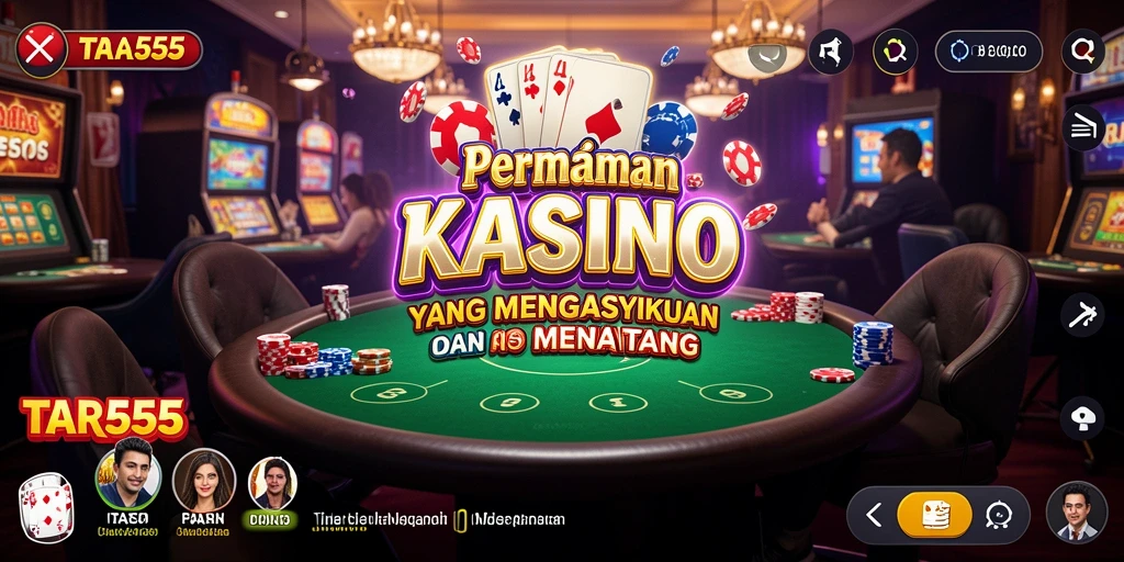 Tampilan menarik dari gameplay Kasino TAR555 yang mendebarkan.